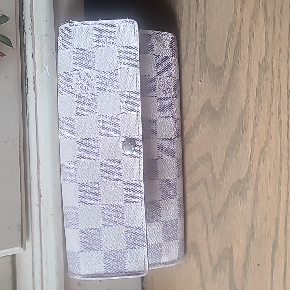 Louis Vuitton Damier Azur coated canvas long wallet